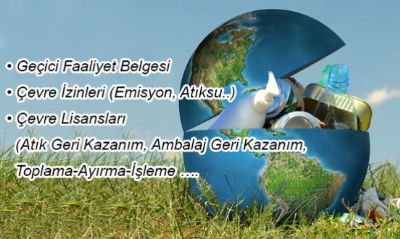 Çevre İzin Lisans/Geçici Faaliyet Belgesi