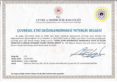 Çevresel Etki Değerlendirmesi (ÇED)